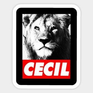 Cecil The Lion Sticker